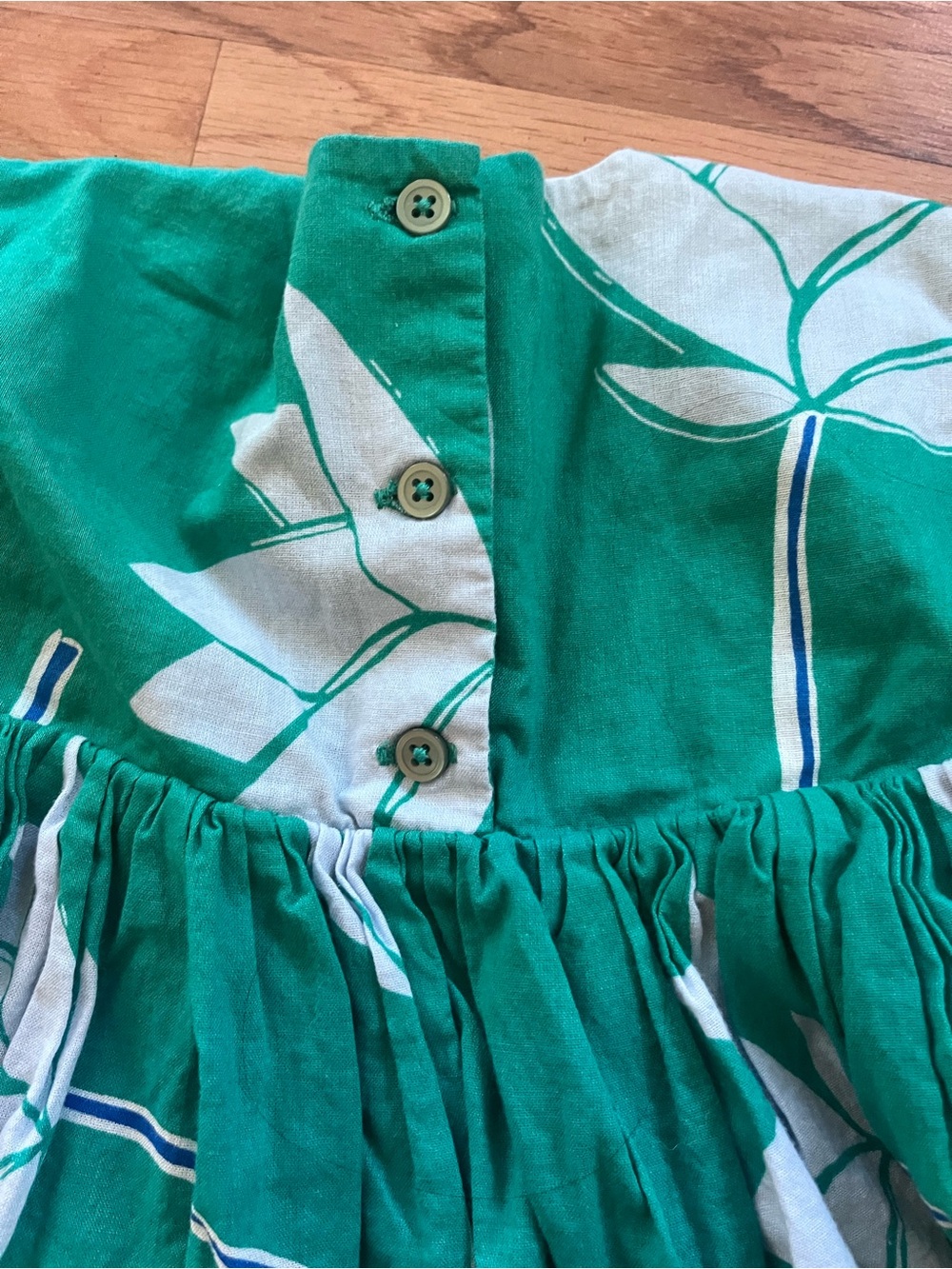 Tea Collection Teal Floral Baby Dress with Bloomer - Kids Accessories - Picture 7 of 8